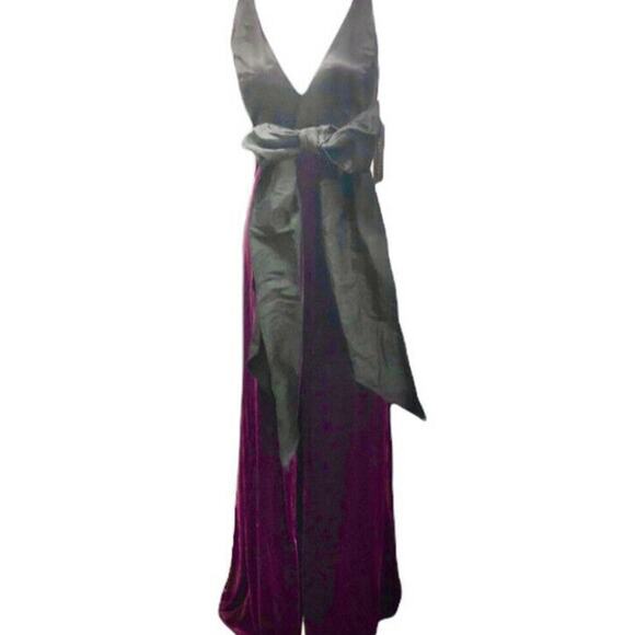 Aidan Mattox Formal Sleeveless Long Bow Evening Gown Dress Size 6 NWT - Picture 6 of 8